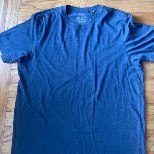 Prana Men's Crew T-Shirt, Denim Heather, Size Medium